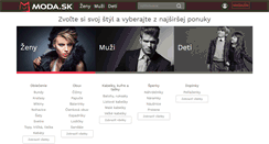 Desktop Screenshot of moda.sk