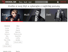 Tablet Screenshot of moda.sk